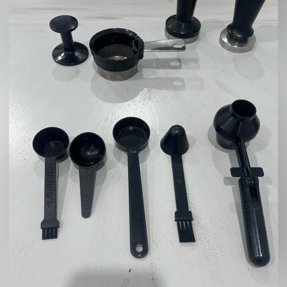 Coffee Tool Set with Measuring Spoons and Tamper Accessories - Black